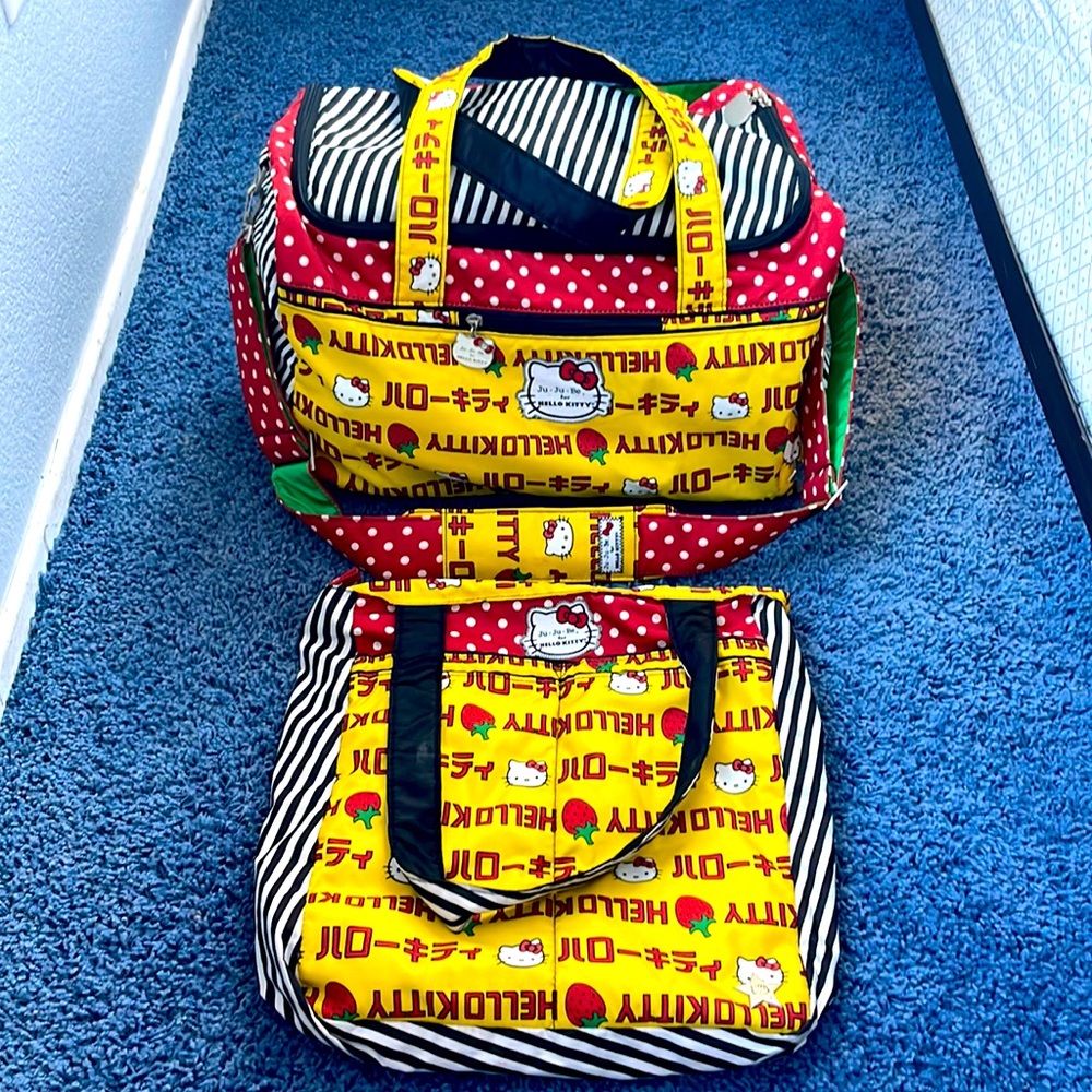 Hello Kitty x Ju Ju Be two bag weekender set.